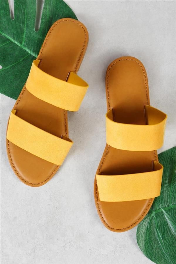 sandalias de verano mujer - moda verano - calzado veraniego- sandalias mujer amarillas